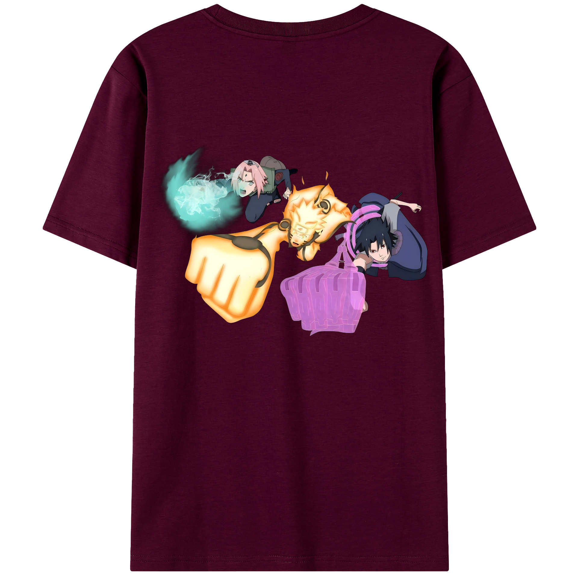 （画像用） NARUTO -ナルト- うずまき ナルト Uzumaki Naruto レディース半袖Tシャツ(バックプリント)